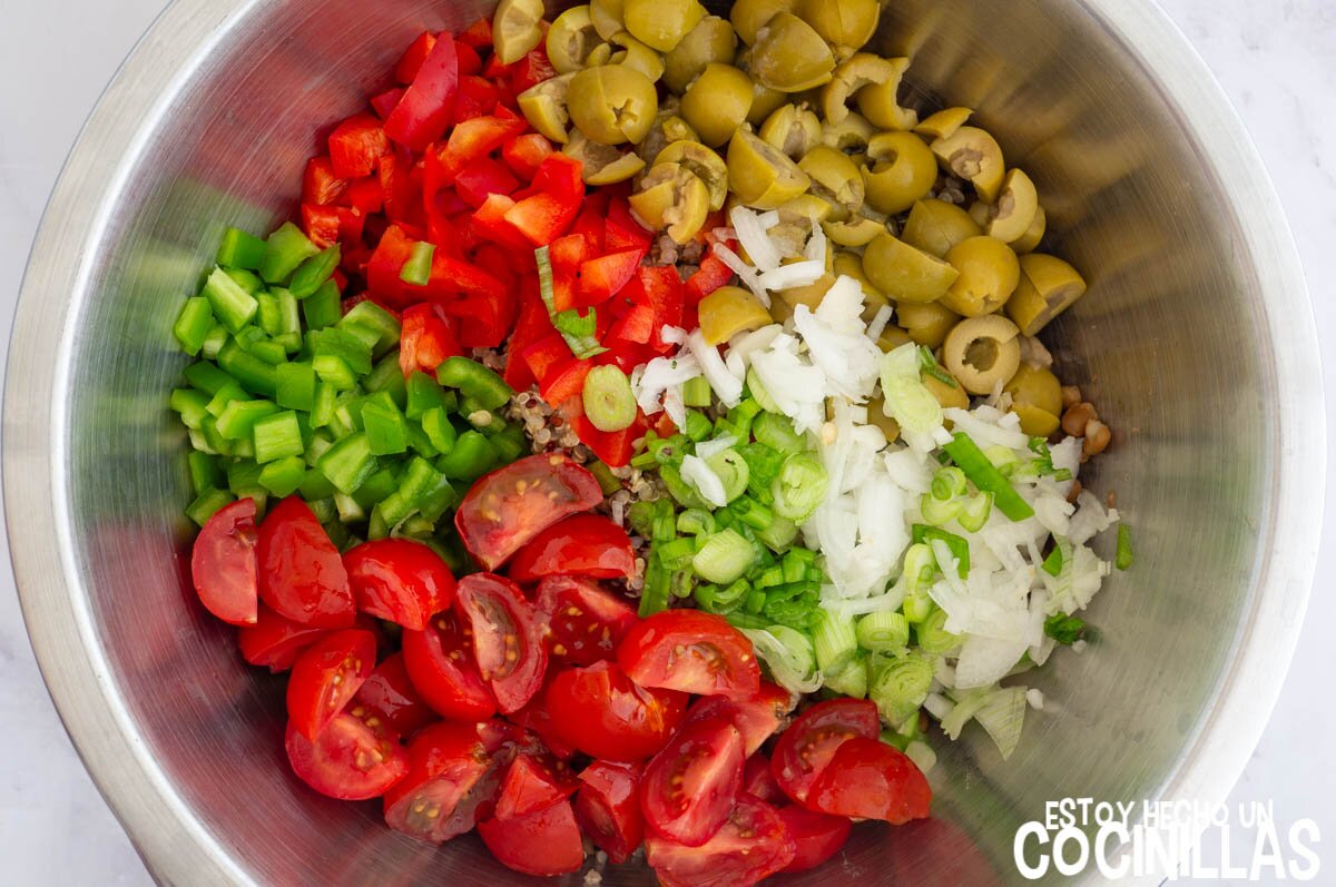 Picar las verduras
