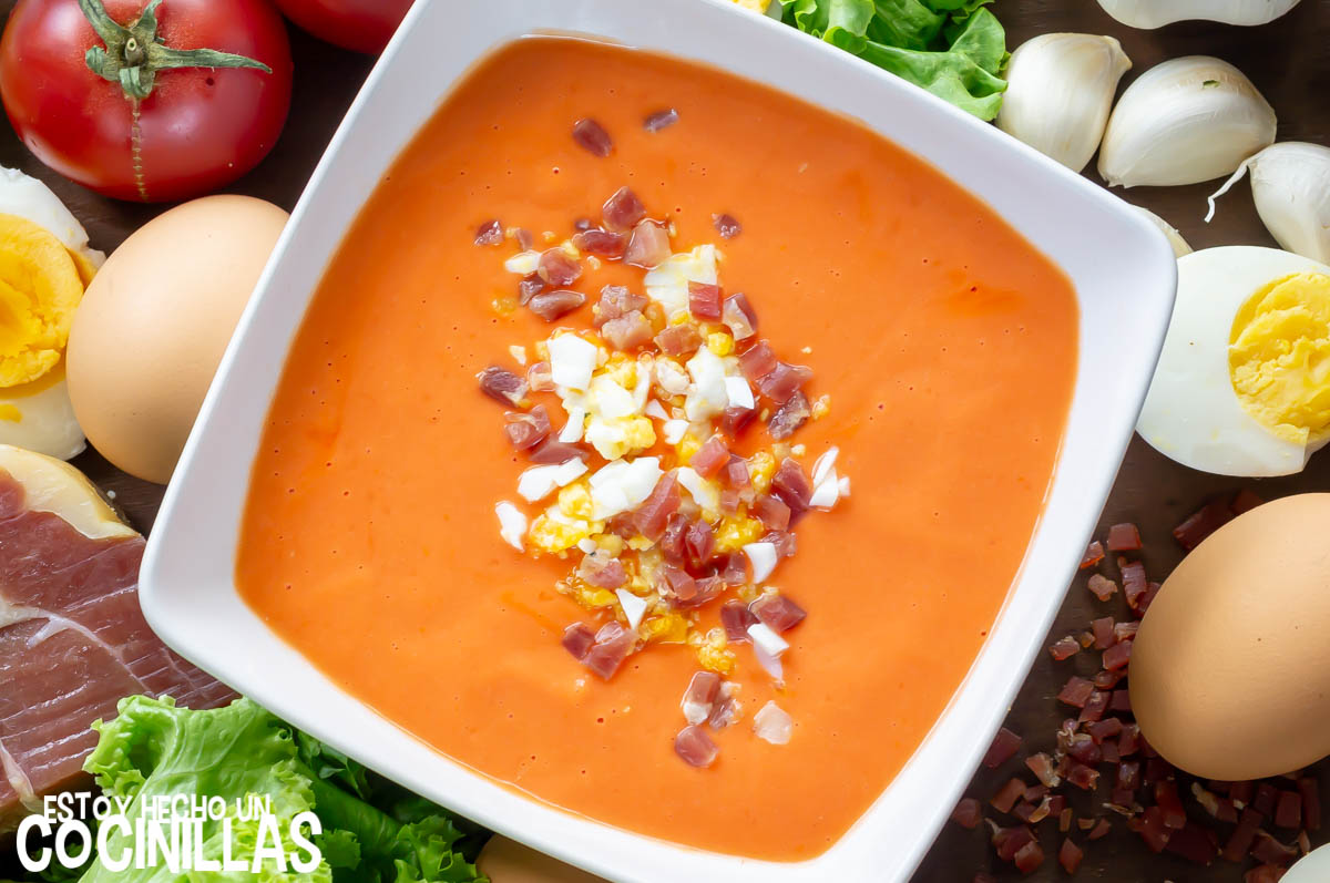 Receta salmorejo sin pan