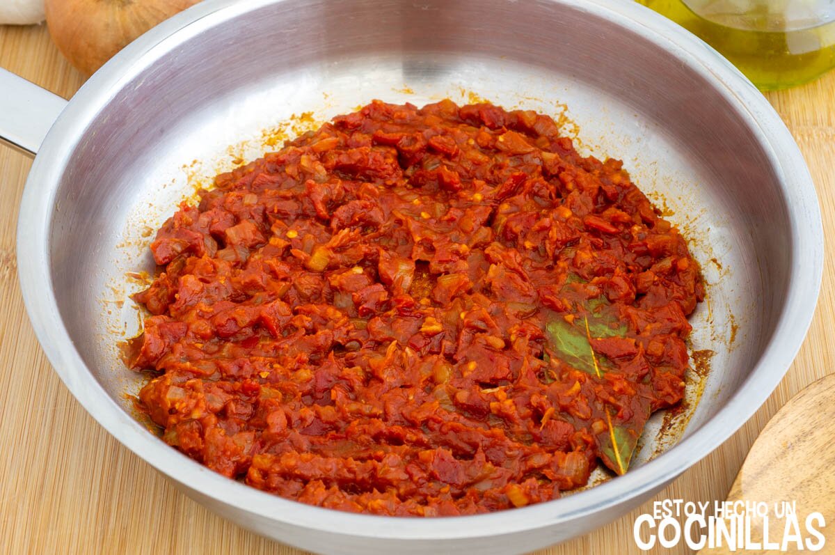 Tomate para macarrones con pollo