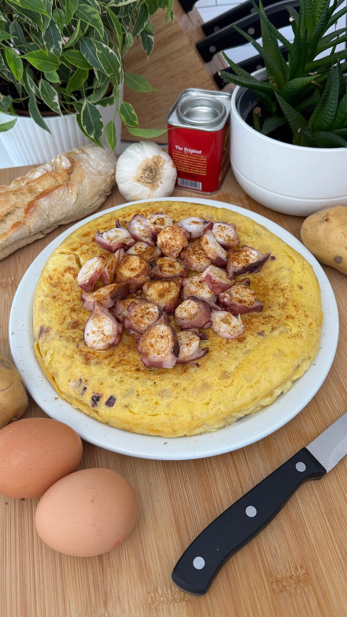 Tortilla de pulpo a la gallega