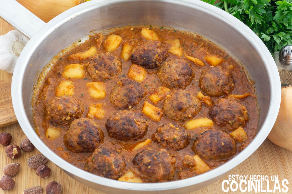 Albóndigas con sepia receta