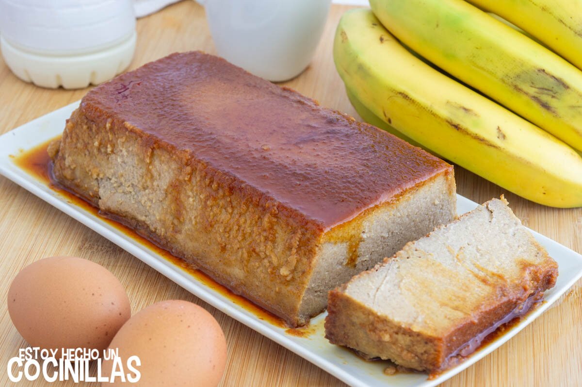 Como preparar pudin de plátano