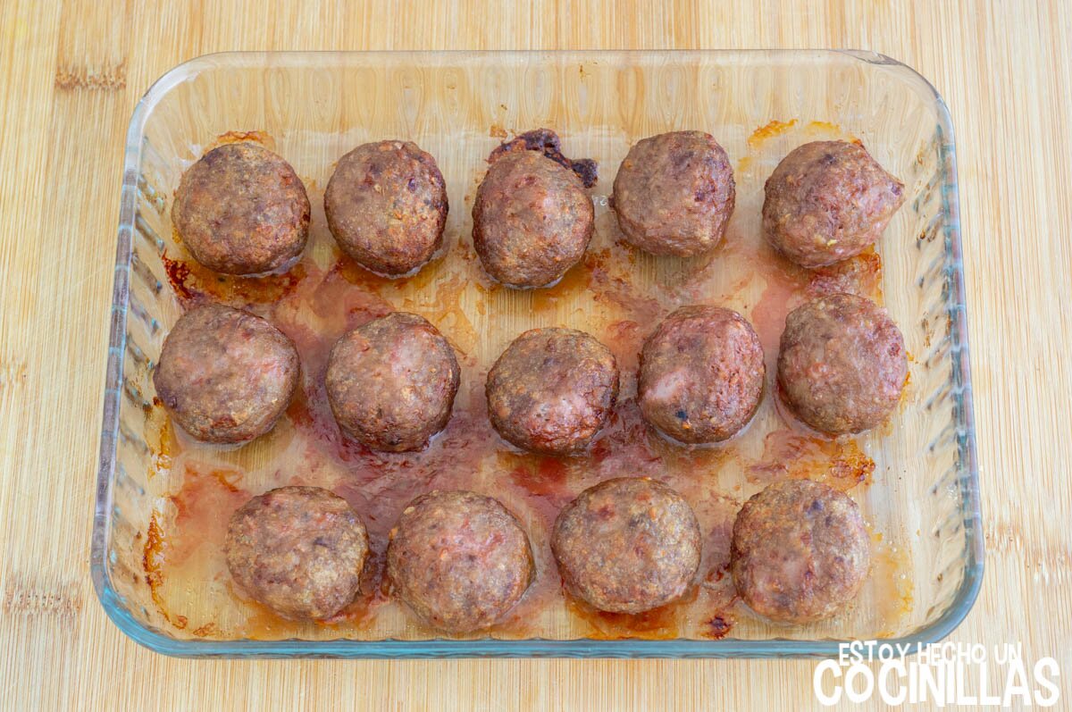 Dorar las albóndigas