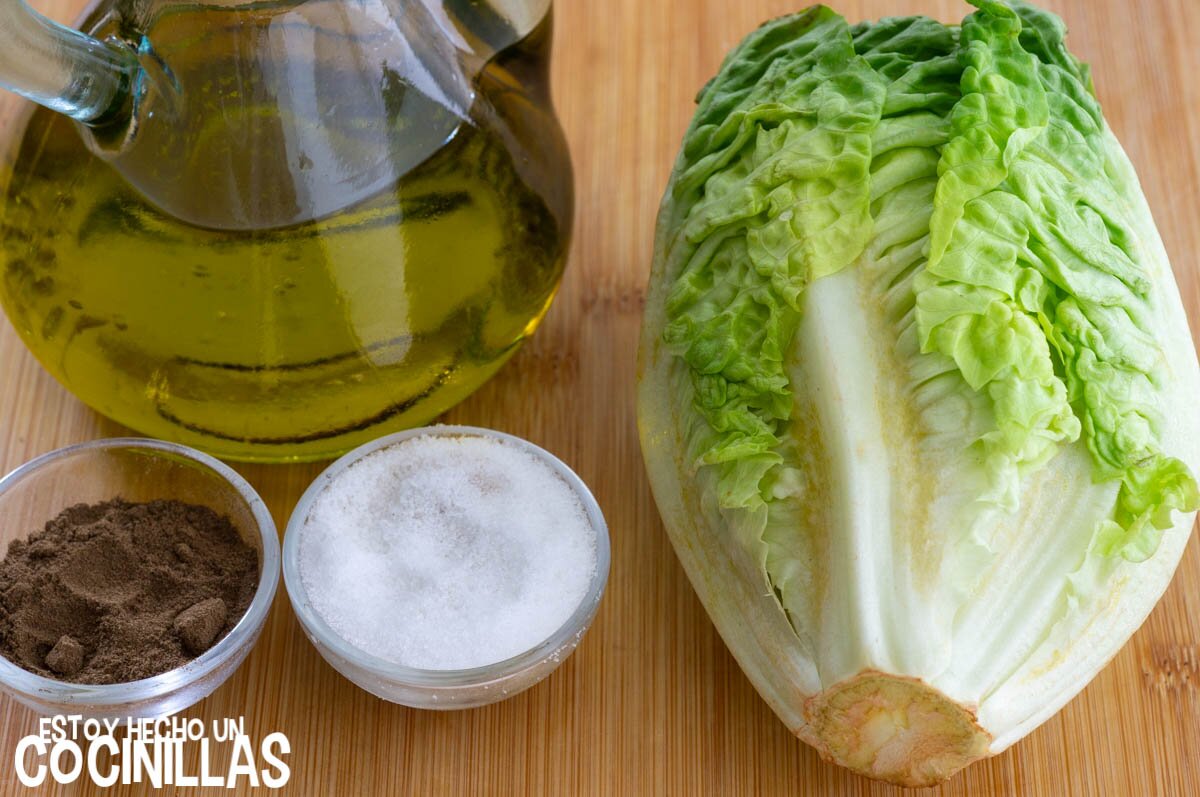 Ingredientes cogollos a la plancha