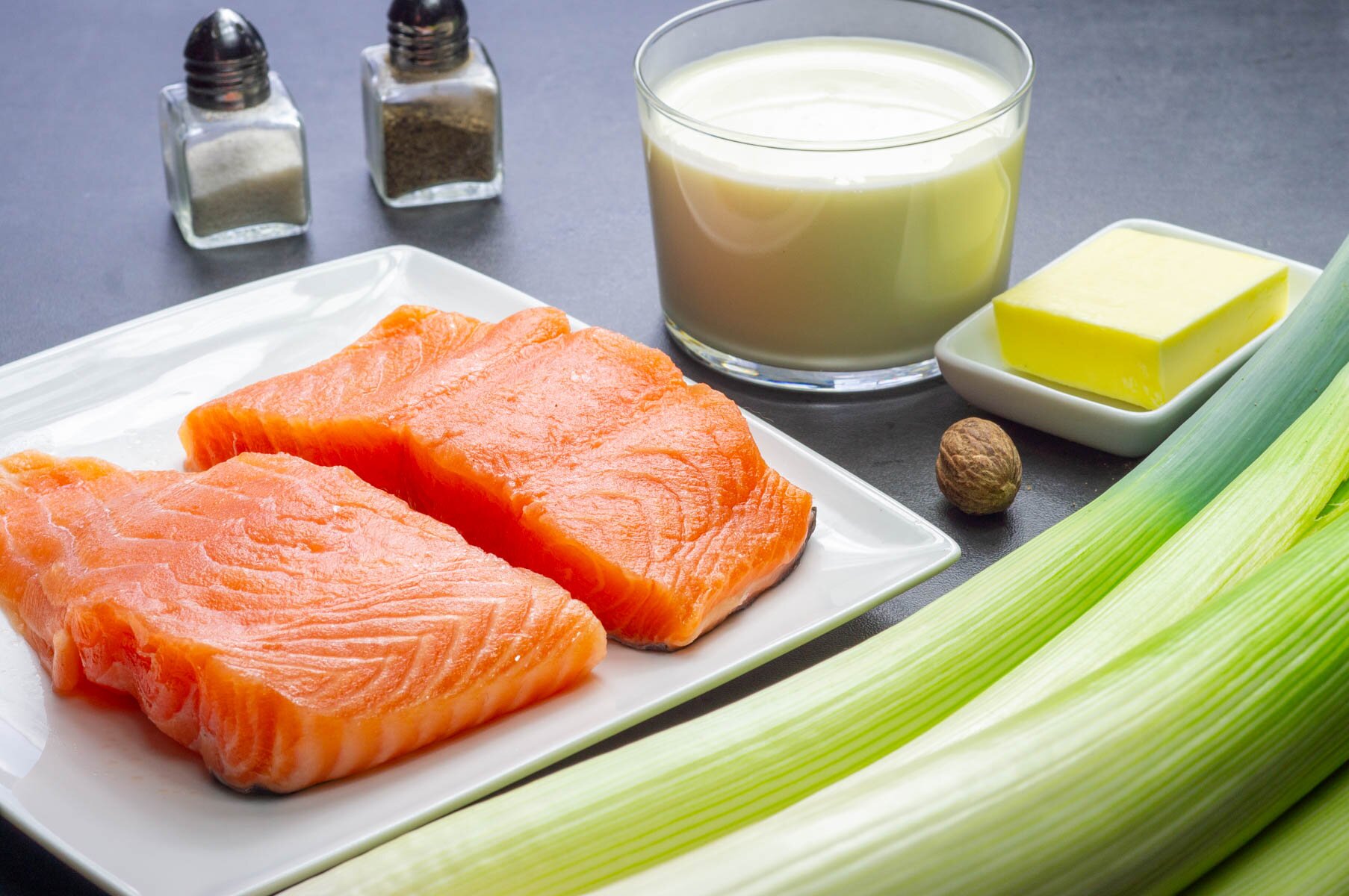 Ingredientes salmón a la plancha