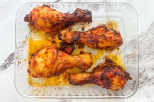 Muslos de pollo marinados