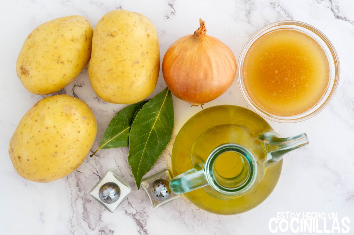 Patatas panaderas en freidora de aire ingredientes