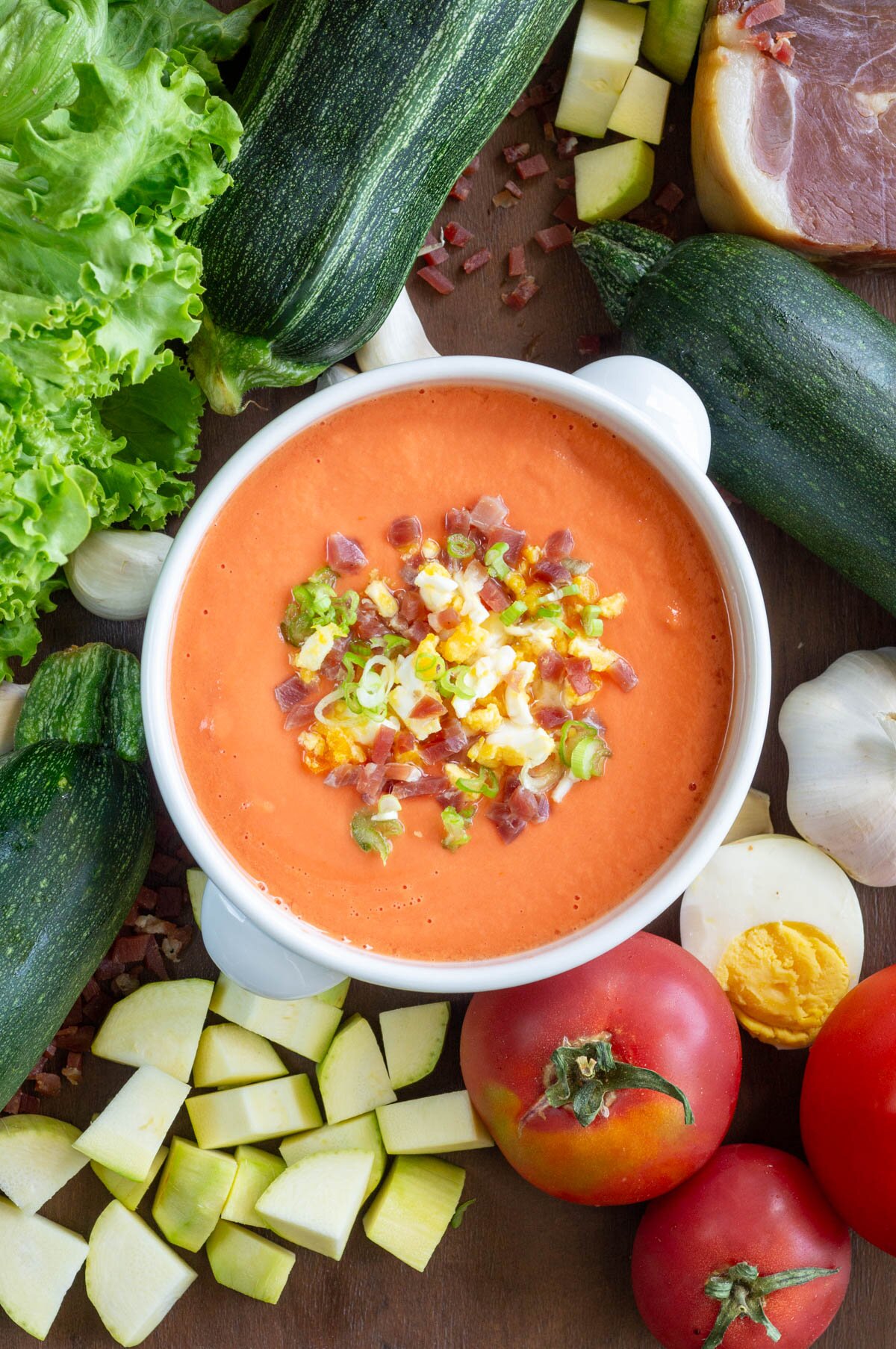 Receta de salmorejo de calabacín