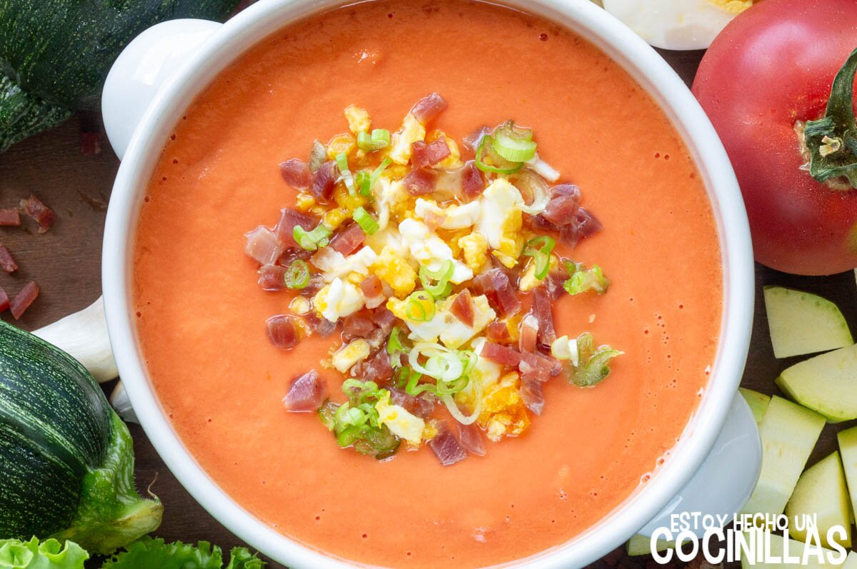 Salmorejo de calabacín sin pan