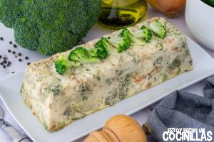 Pastel de merluza brócoli y langostinos