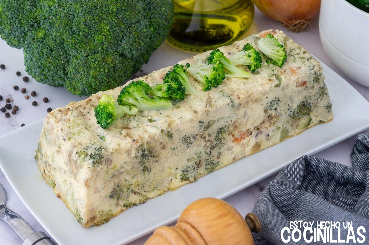Pastel de merluza brócoli y langostinos