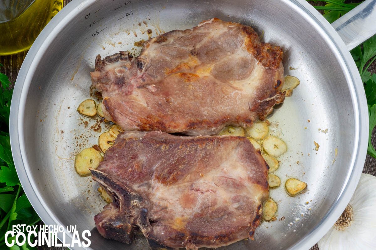 Reincorporar las chuletas